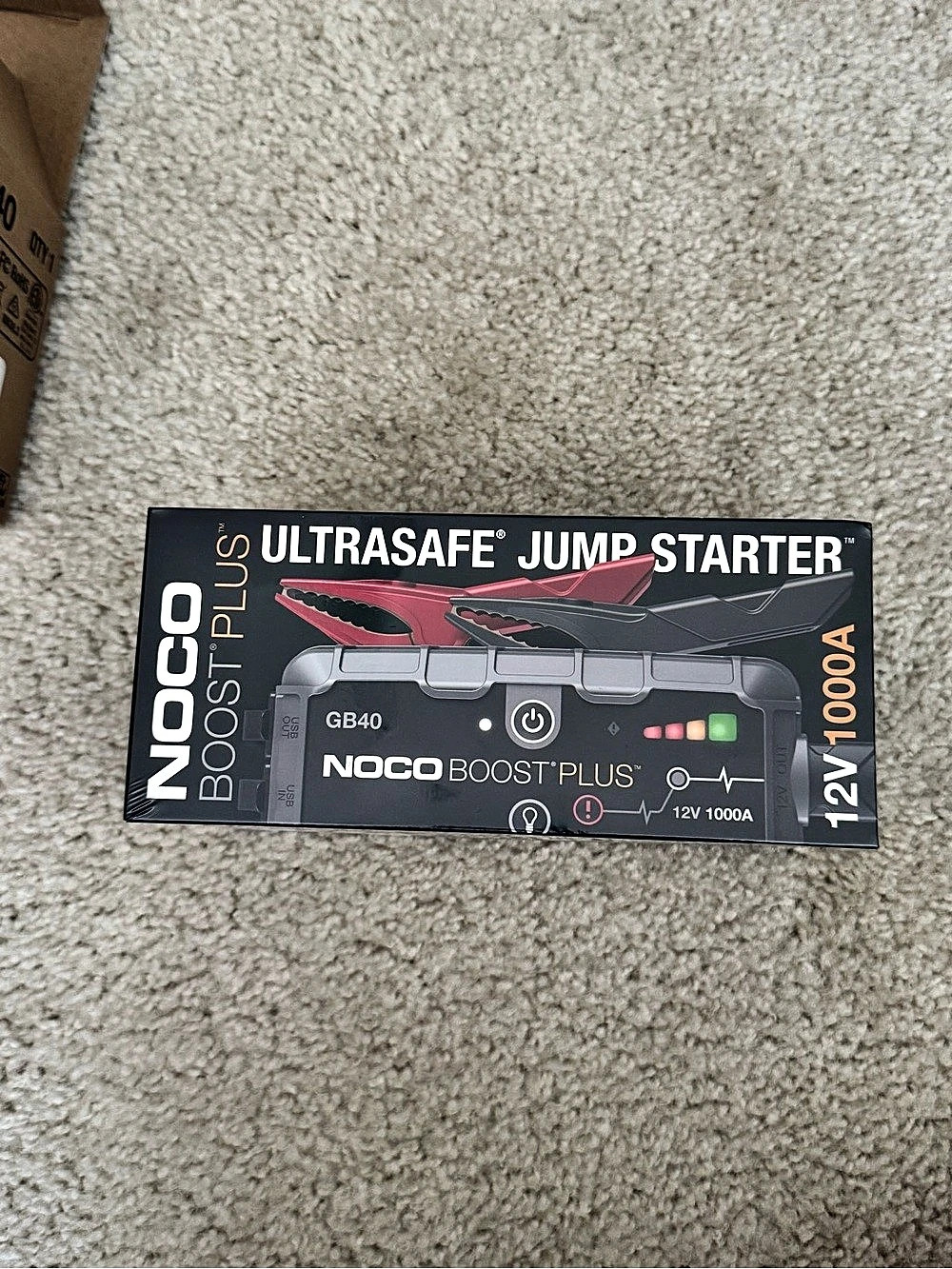 🔹 NOCO Boost Plus GB40 12V 1000A Lithium Jump Starter NWT